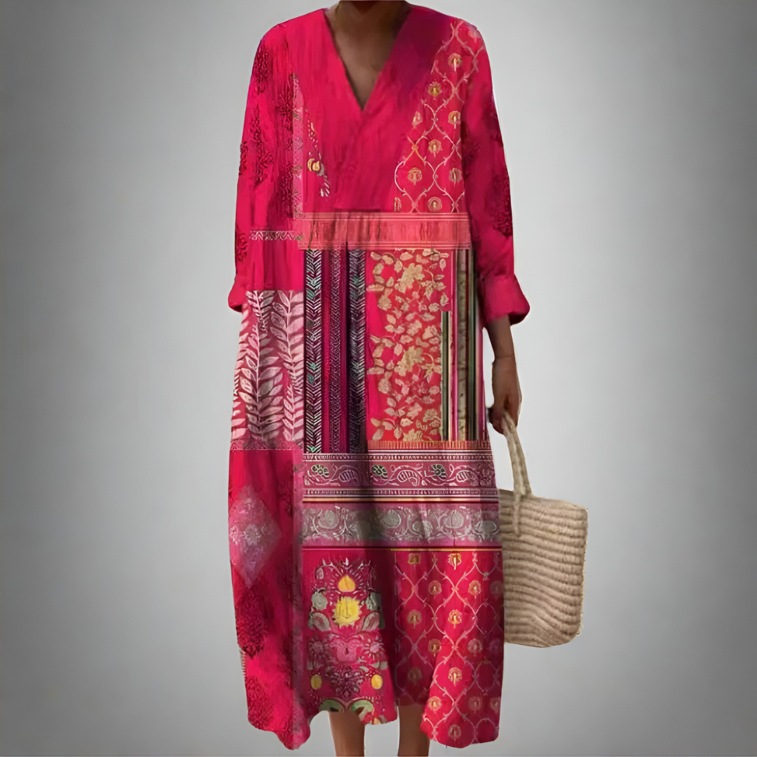 YASSIE – FLOWY PRINTED DRESS