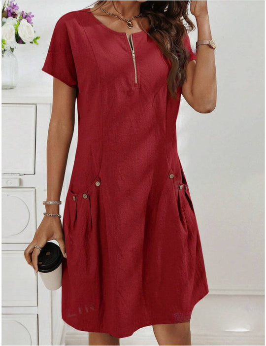 MATHILDA – COTTON MIDI DRESS