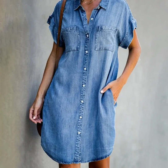 MADELEINE – CLASSIC DENIM DRESS