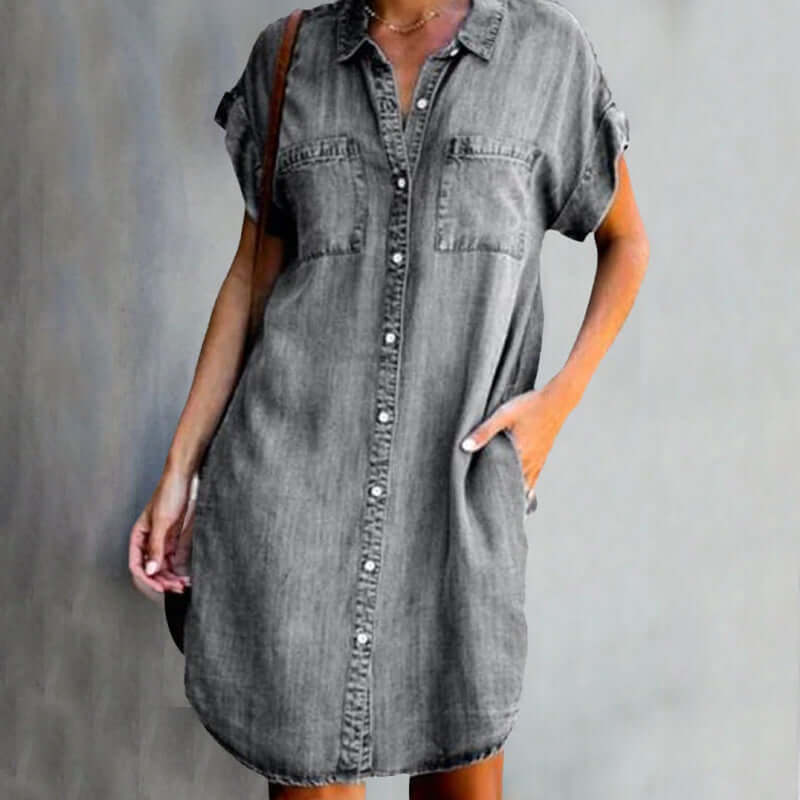 MADELEINE – CLASSIC DENIM DRESS