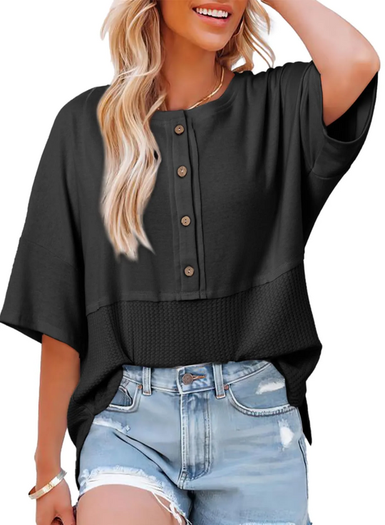 SOPHIA - WAFFLE TOP