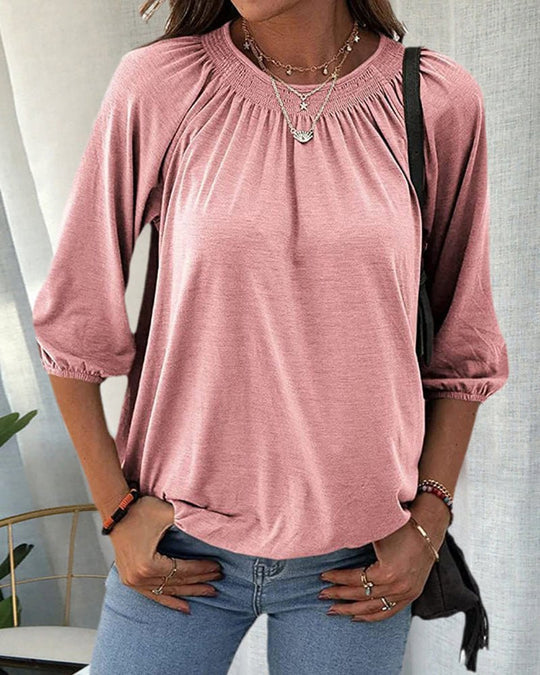 INES –3/4 SLEEVE CASUAL TOP