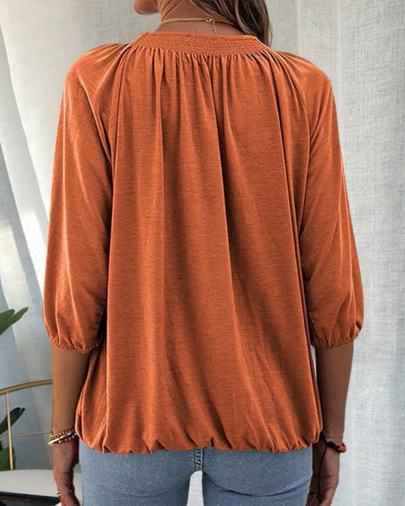 INES –3/4 SLEEVE CASUAL TOP