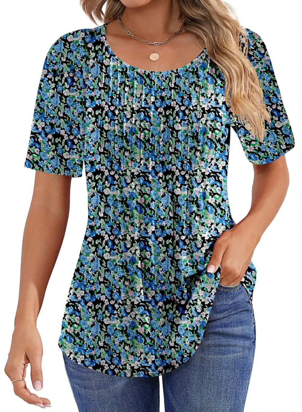 BONNIE - CASUAL SHORT SLEEVE BLOUSE