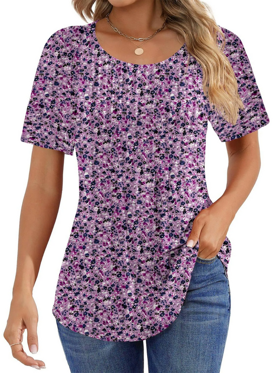 BONNIE - CASUAL SHORT SLEEVE BLOUSE