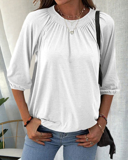 INES –3/4 SLEEVE CASUAL TOP