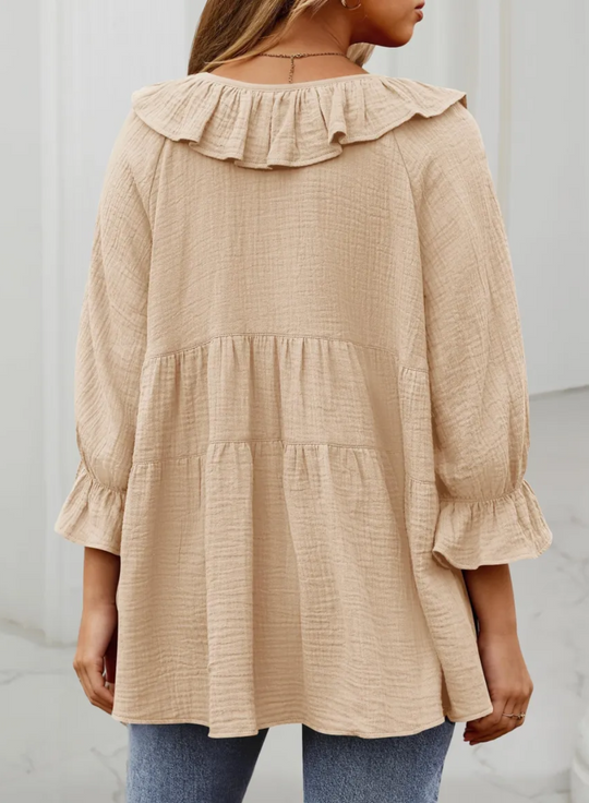 BEATRICE - 3/4 SLEEVE LAYERED BLOUSE