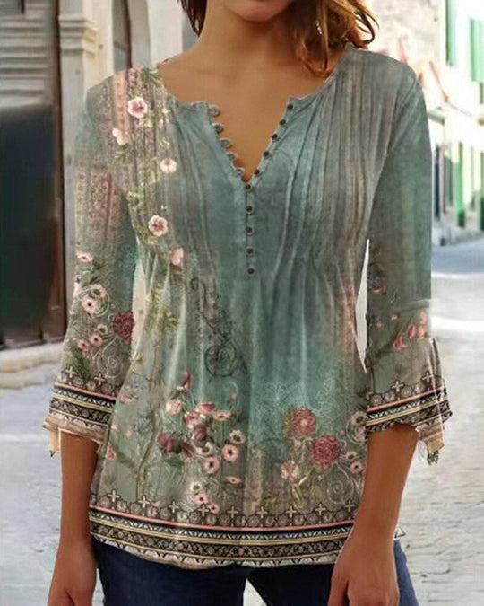 MADELYN – TRENDY PRINT BLOUSE