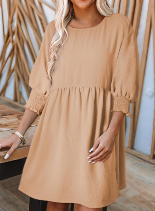 SIENNA – TRENDY PUFF SLEEVE DRESS