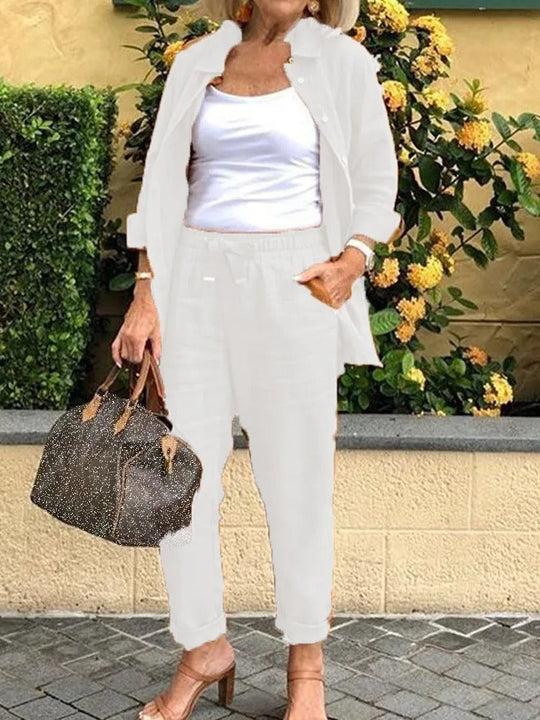 IVETTE – RELAXED SHIRT & TROUSERS SET