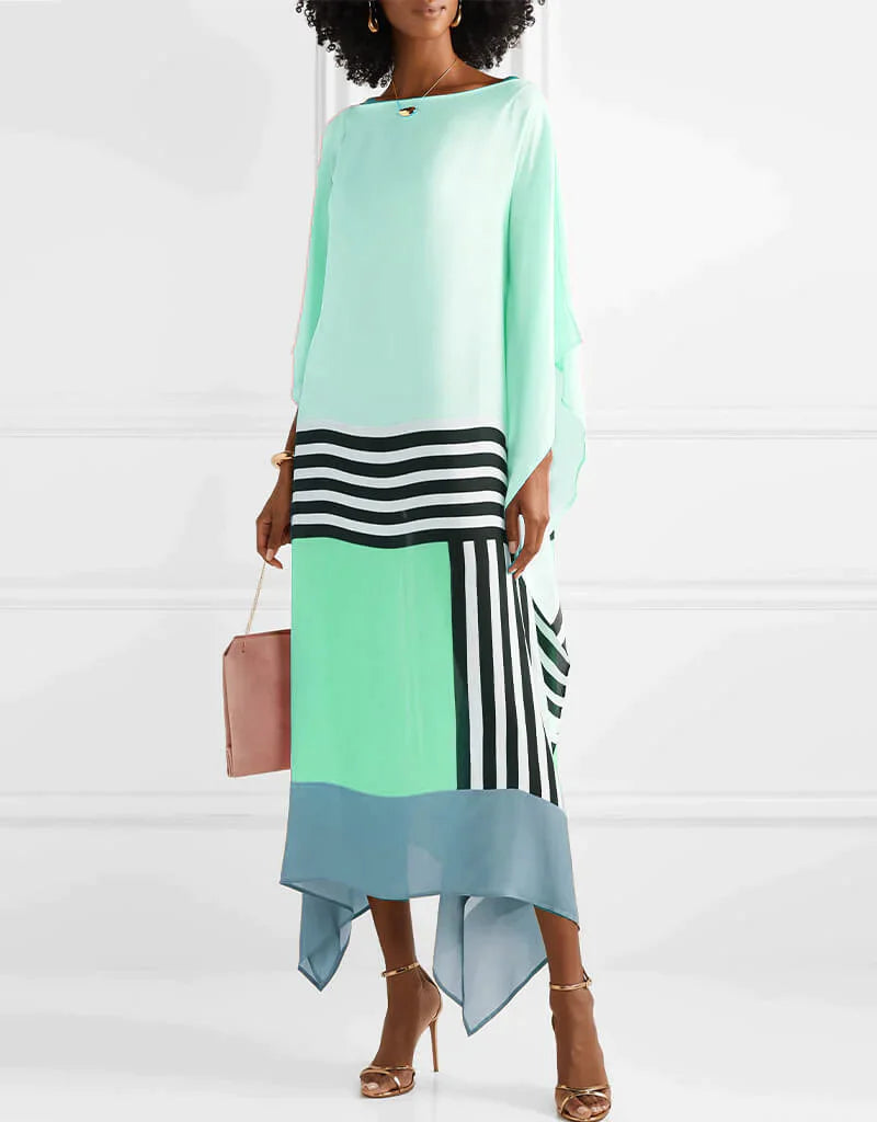 IRISH – STRIKING PRINTED CAFTAN DRESS
