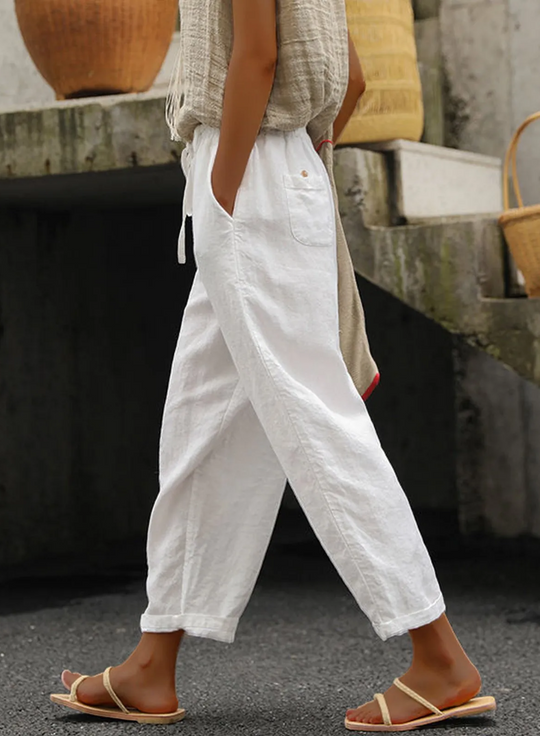 PHOEBE - CASUAL LOOSE FIT COTTON PANTS