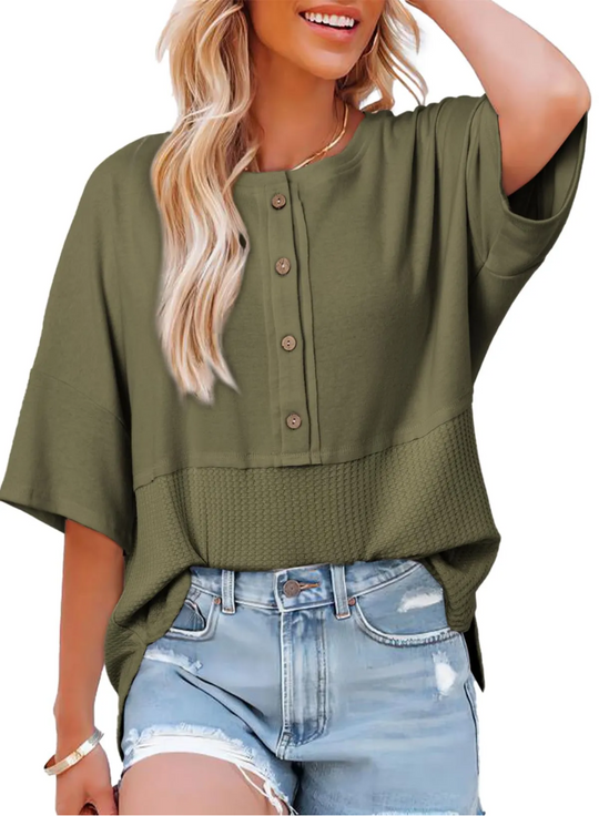SOPHIA - WAFFLE TOP