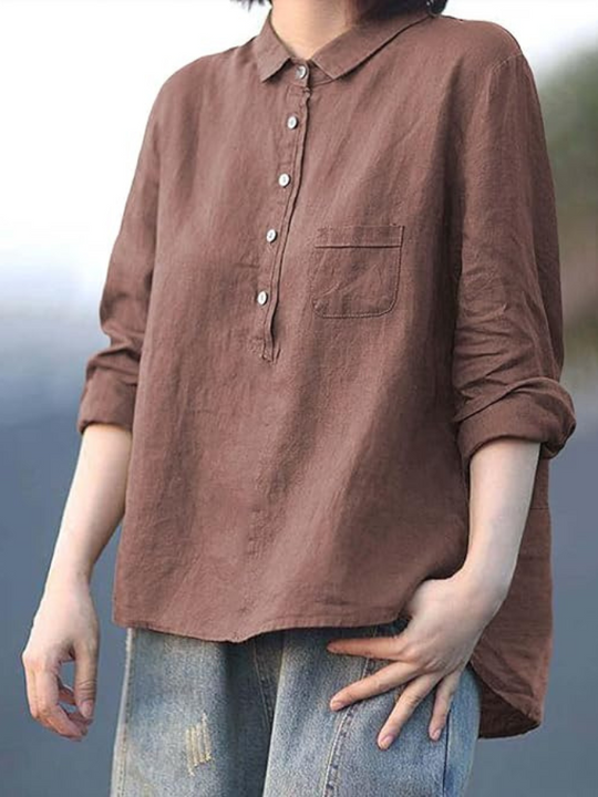 NADIA – RELAXED BUTTON-UP SHIRT