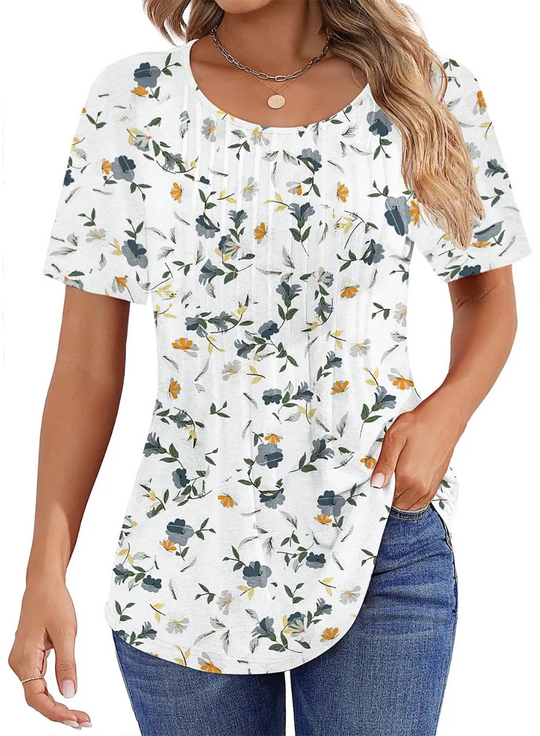 BONNIE - CASUAL SHORT SLEEVE BLOUSE