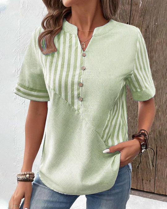 LEONA – COLLARED BLOUSE