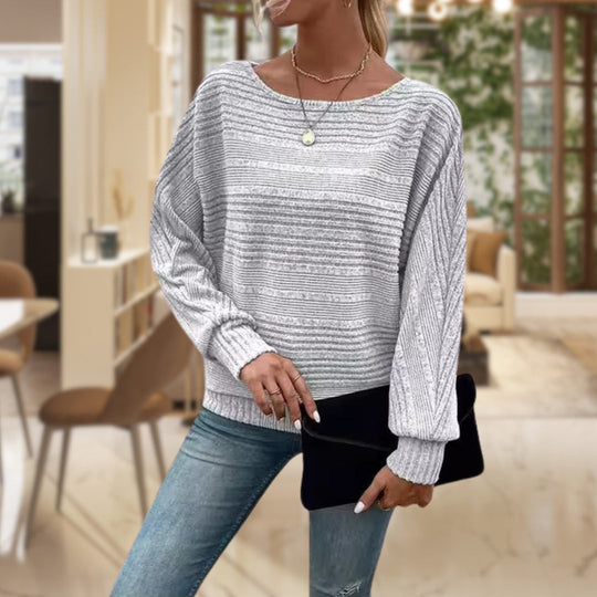 MAËLLE – TEXTURED KNIT SWEATER