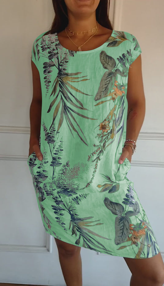 FAYNA – FLORAL CASUAL DRESS
