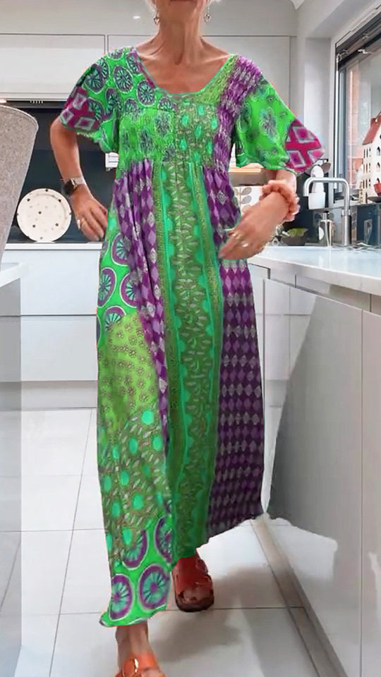 LOISA – VIBRANT PRINTED MAXI DRESS