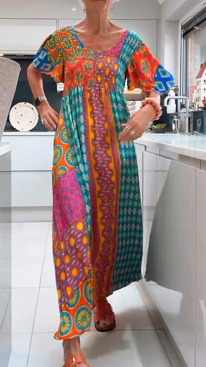 LOISA – VIBRANT PRINTED MAXI DRESS