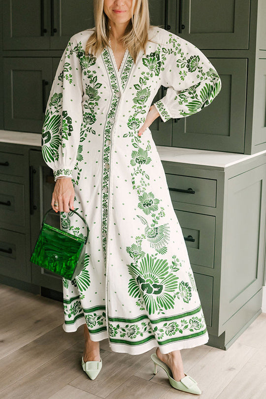 ELERI – EMBROIDERED FLORAL MAXI DRESS