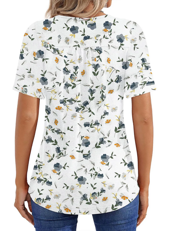 BONNIE - CASUAL SHORT SLEEVE BLOUSE