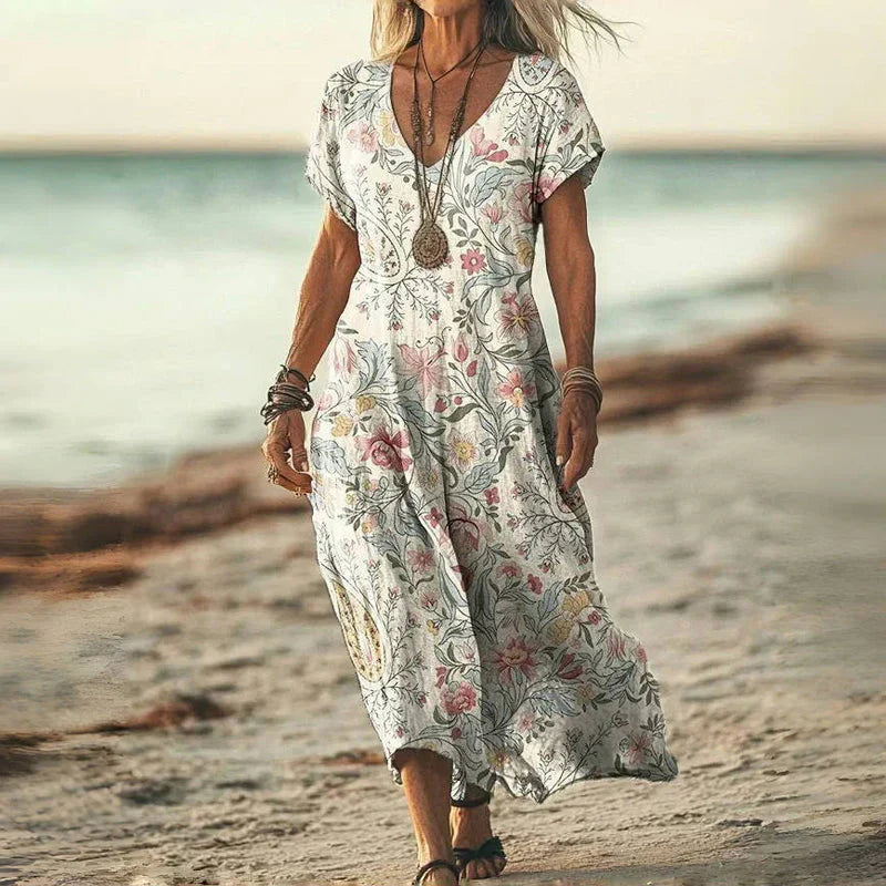 LIRA – VINTAGE-INSPIRED MAXI DRESS (made-to-order)