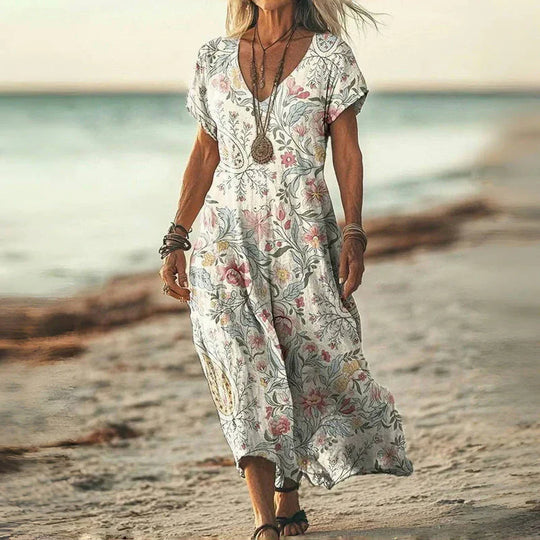LIRA – VINTAGE-INSPIRED MAXI DRESS (made-to-order)