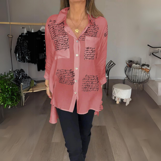 TALIA – HANDWRITTEN STYLE BLOUSE