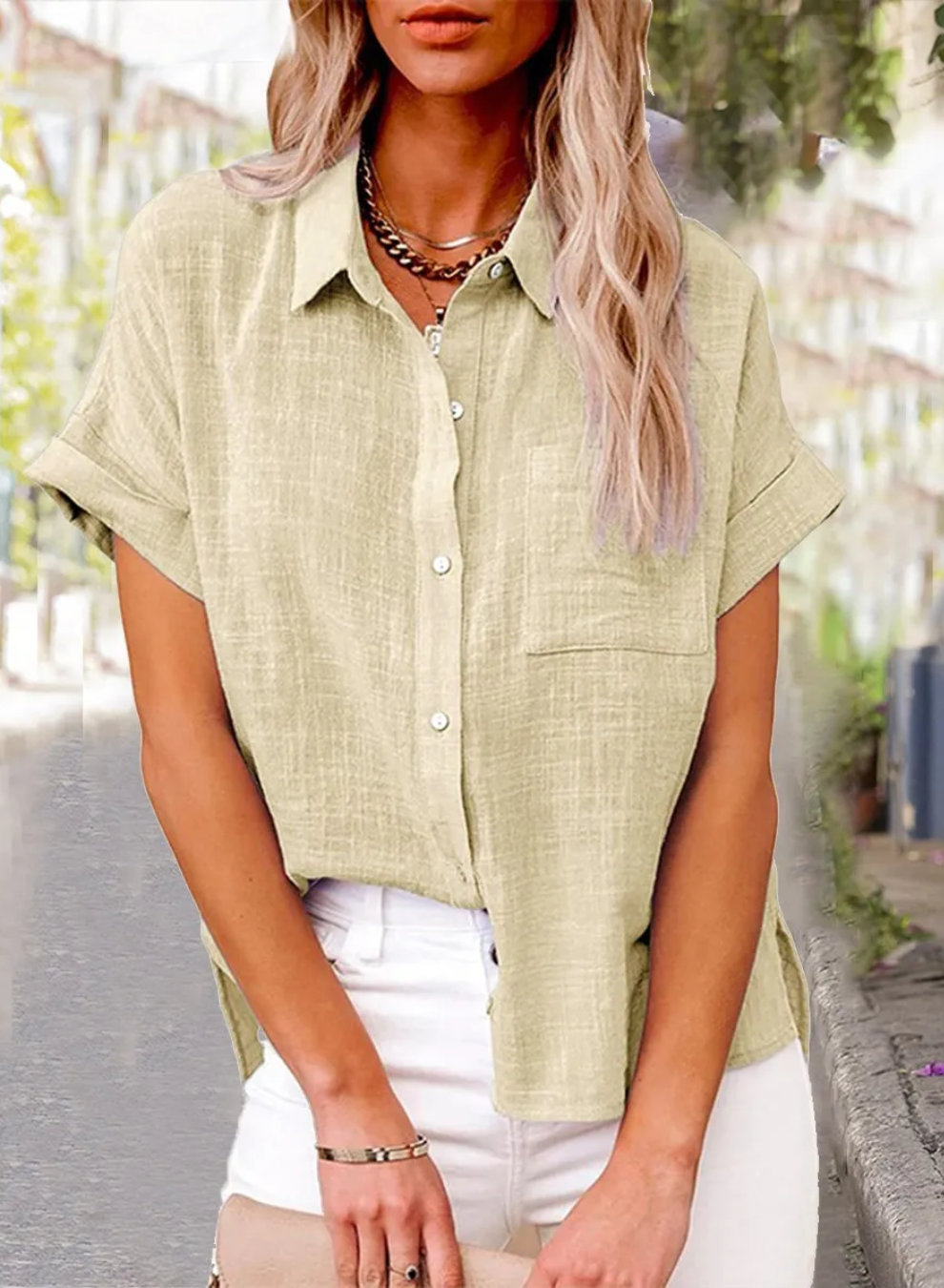 ARABELLA - TRENDY BUTTON-DOWN SHIRT