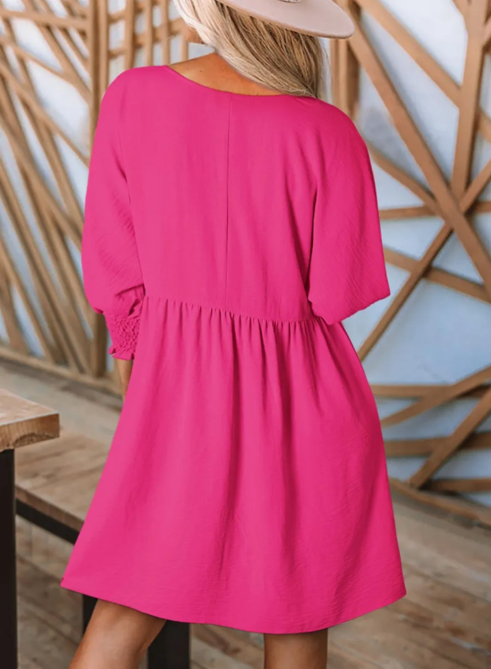 SIENNA – TRENDY PUFF SLEEVE DRESS