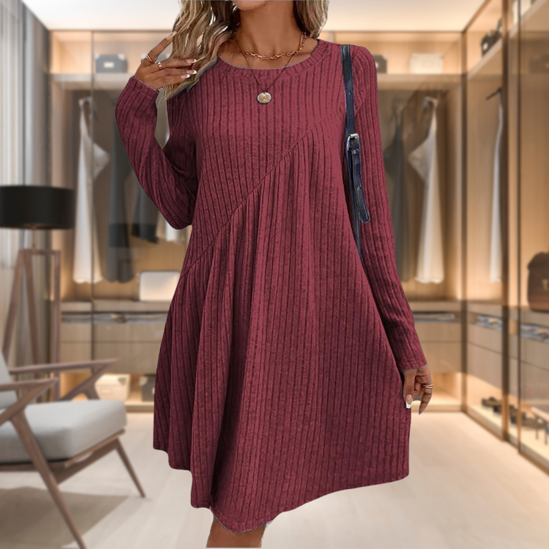 NAYLA – LONG-SLEEVE AUTUMN DRESS