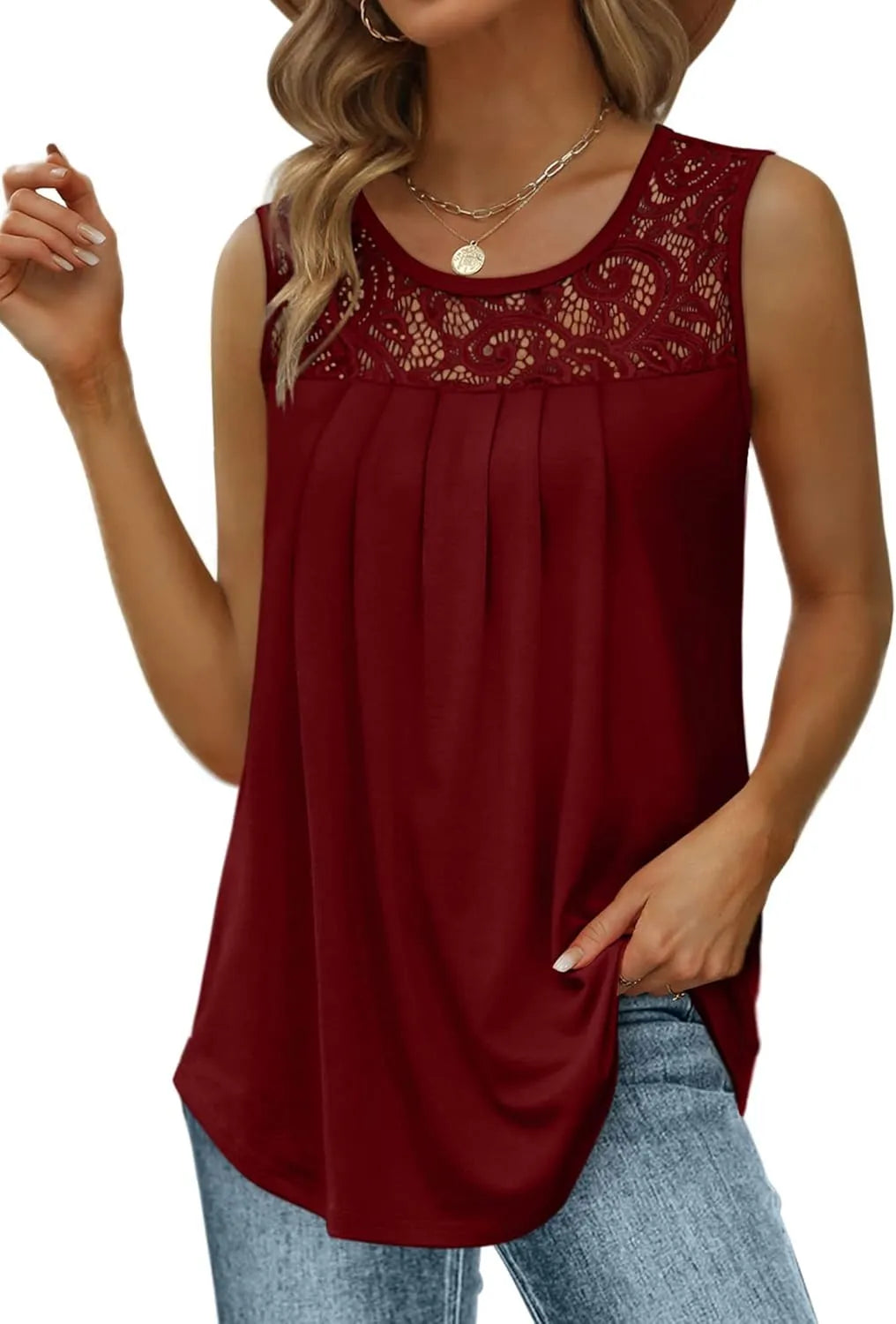 CHLOE - CLASSIC SLEEVELESS BLOUSE