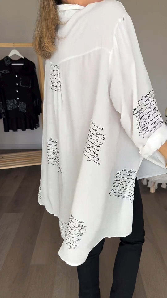 TALIA – HANDWRITTEN STYLE BLOUSE
