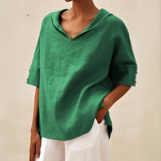 LOUISE – RELAXED OVERSIZED COLLAR SHIRT