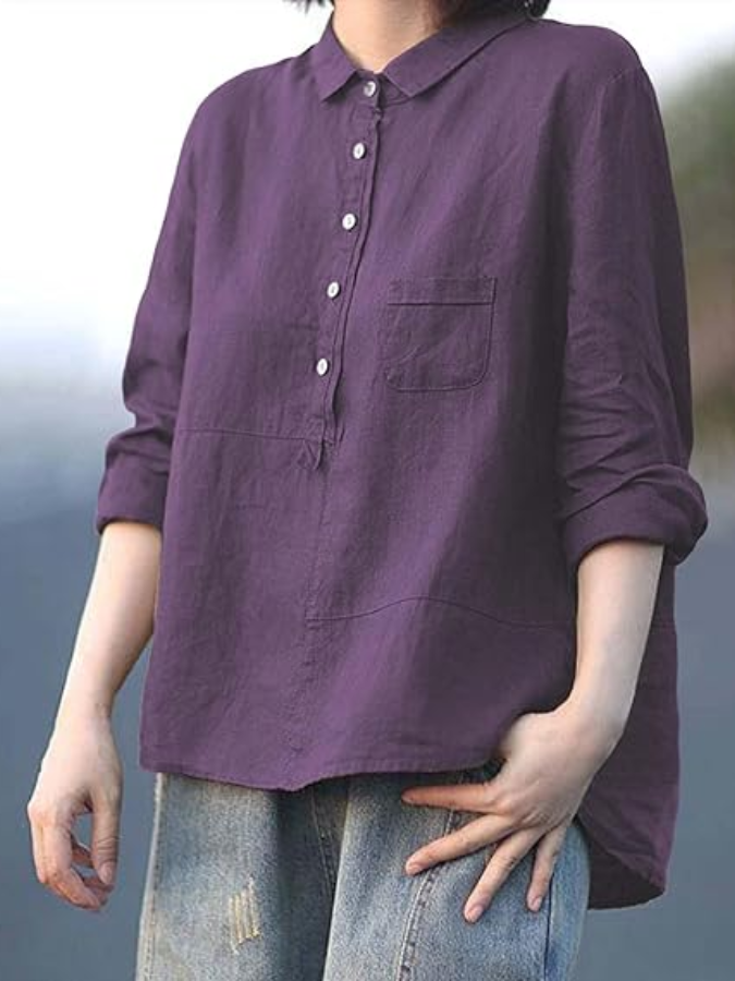 NADIA – RELAXED BUTTON-UP SHIRT