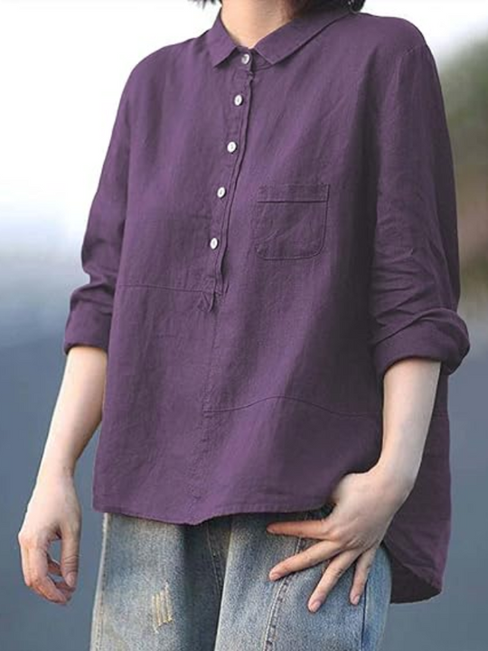 NADIA – RELAXED BUTTON-UP SHIRT