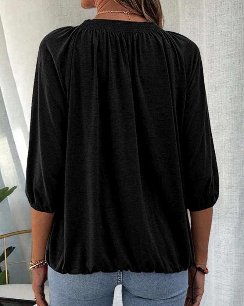 INES –3/4 SLEEVE CASUAL TOP