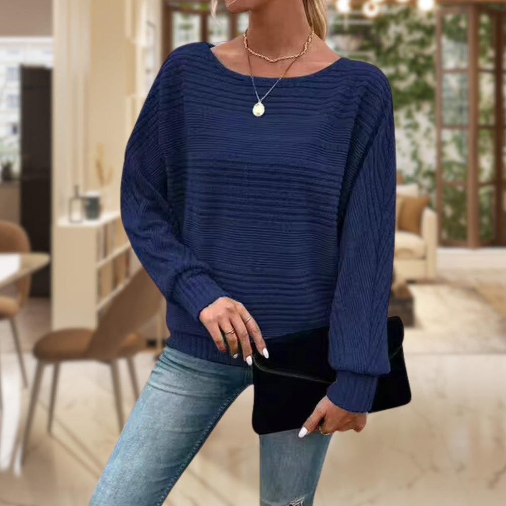 MAËLLE – TEXTURED KNIT SWEATER