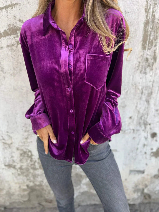 ELISE – CLASSIC BUTTON-UP BLOUSE