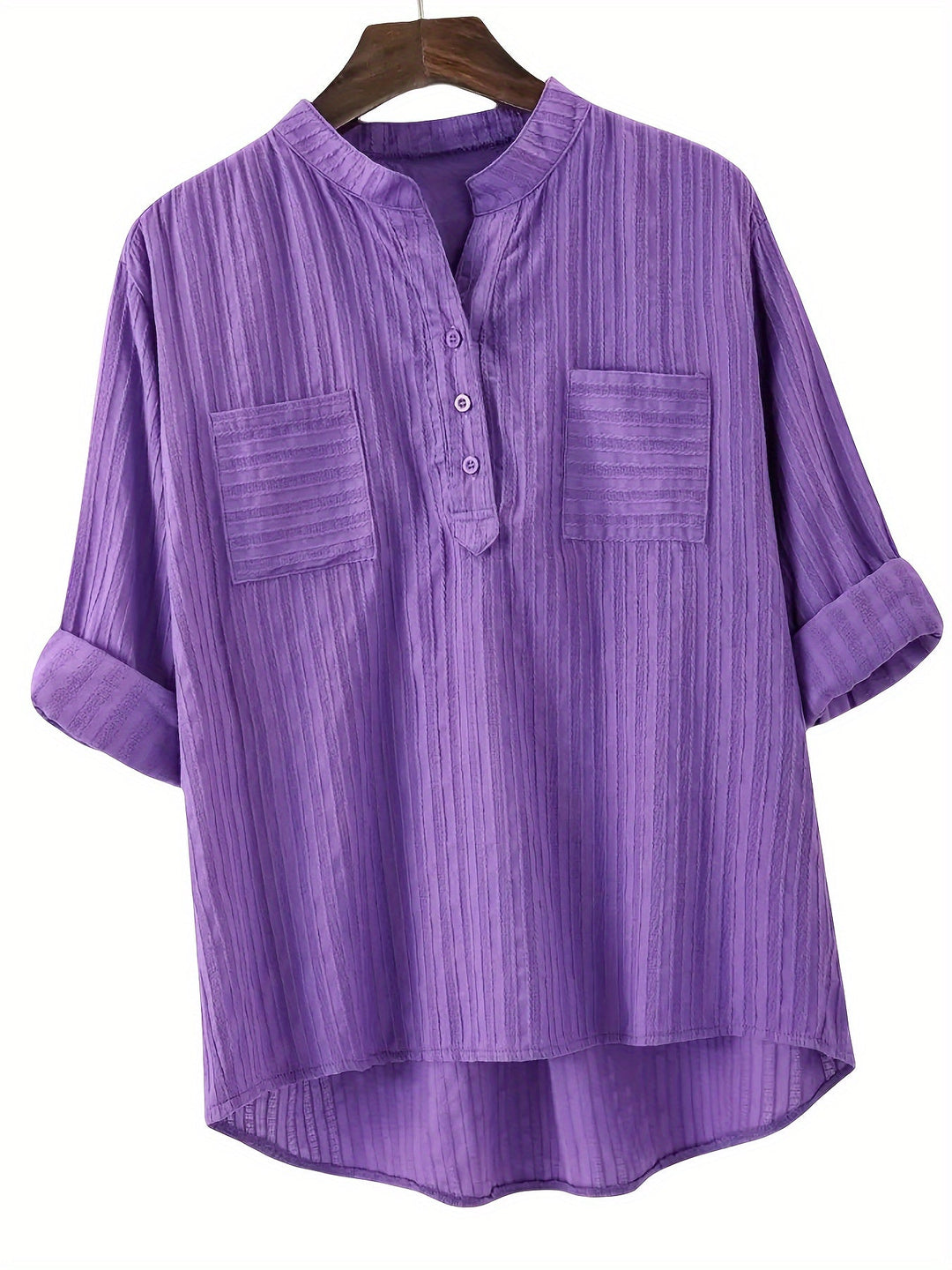 ALTHEA – TEXTURED BLOUSE WITH POCKET