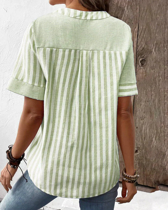 LEONA – COLLARED BLOUSE