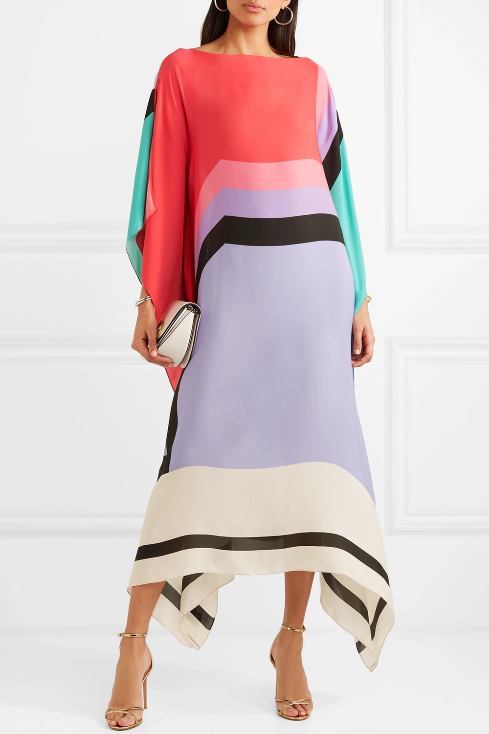 IRISH – STRIKING PRINTED CAFTAN DRESS