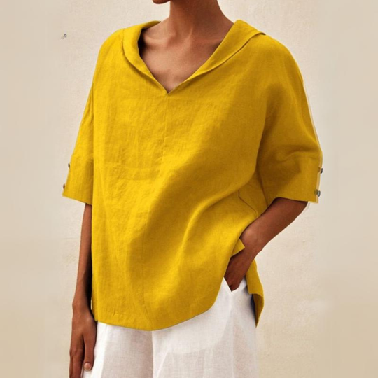 LOUISE – RELAXED OVERSIZED COLLAR SHIRT