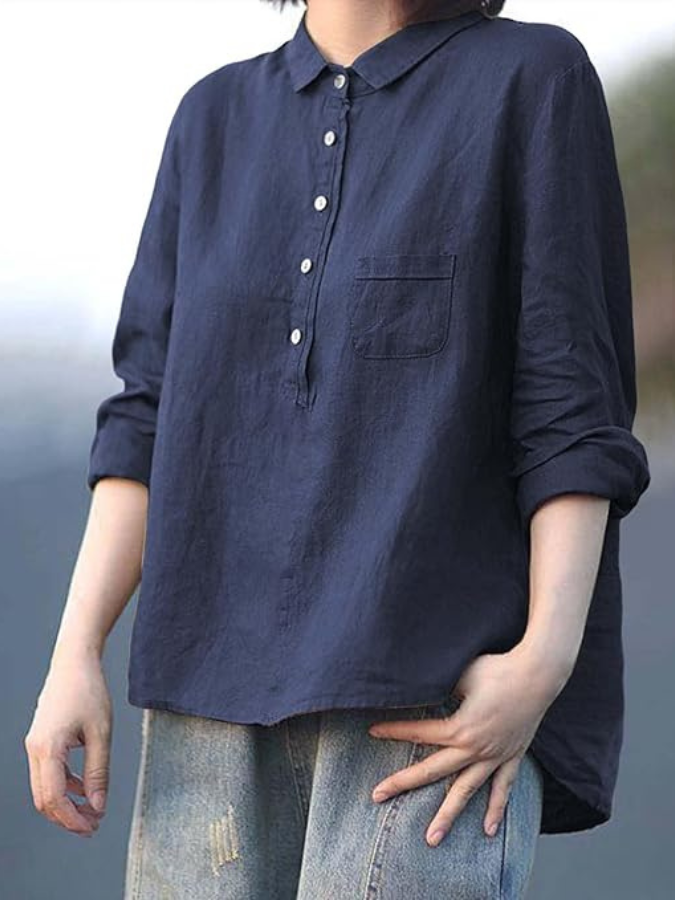 NADIA – RELAXED BUTTON-UP SHIRT