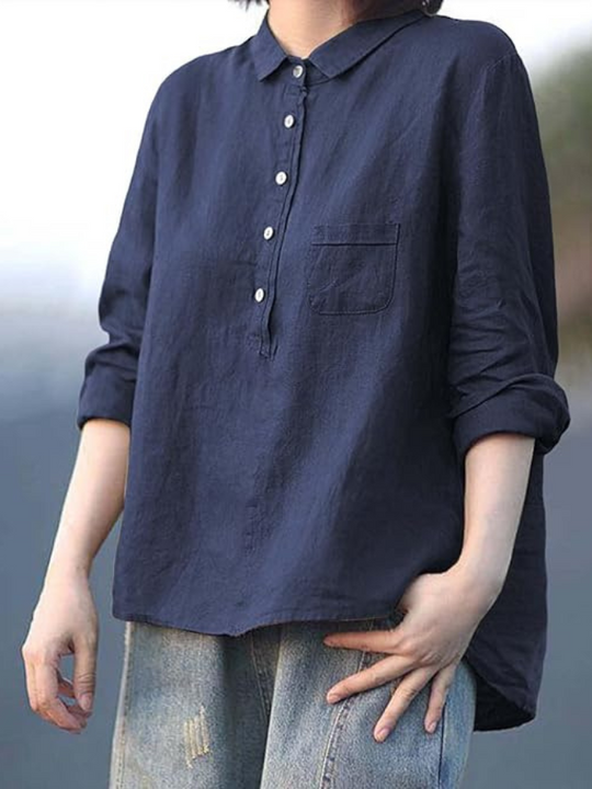 NADIA – RELAXED BUTTON-UP SHIRT