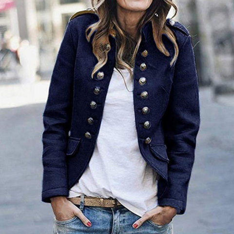 CAMILLE – STRUCTURED HIGH-COLLAR BLAZER