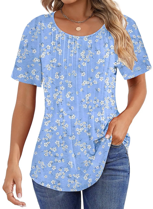 BONNIE - CASUAL SHORT SLEEVE BLOUSE