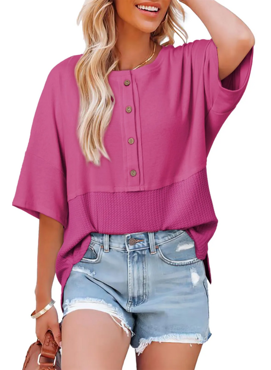 SOPHIA - WAFFLE TOP