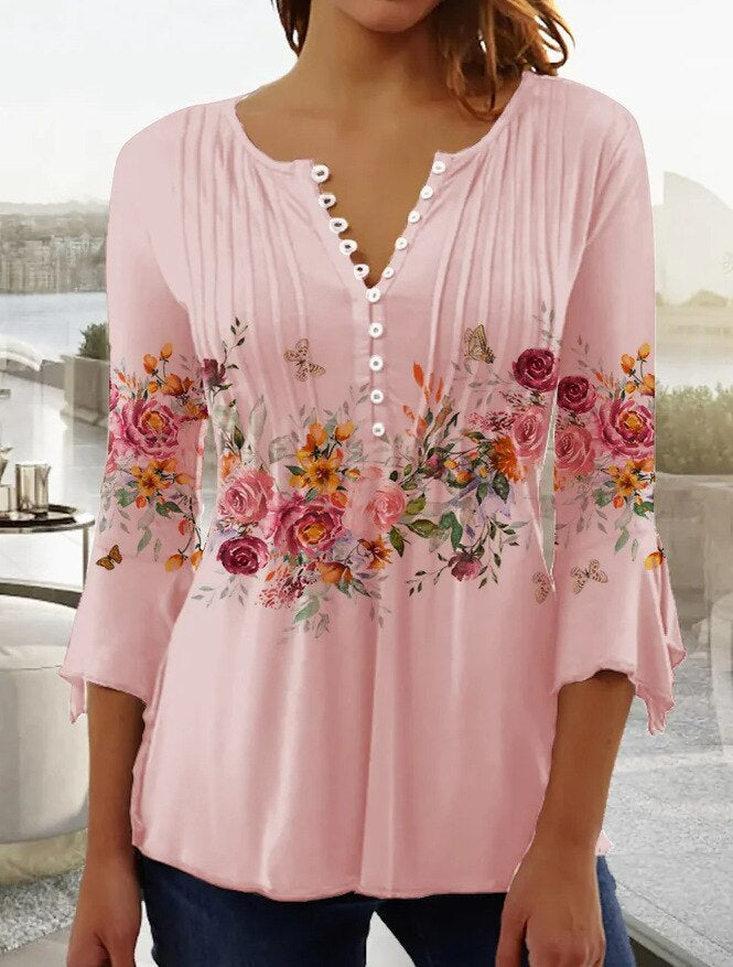 MADELYN – TRENDY PRINT BLOUSE
